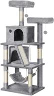 🐱 feandrea cat tree: 61-inch cat tower with 2 caves, hammock, scratching posts - ultimate cat activity center logo