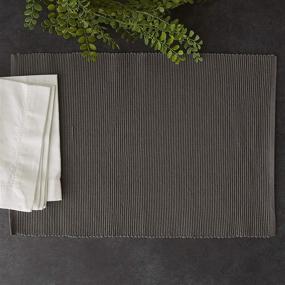 img 2 attached to Cotton Ribbed Everyday Placemats: Ideal Food Service Equipment & Supplies for Tabletop & Serveware by DII