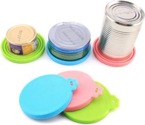 img 1 attached to 🐾 Comtim 3 Pack Silicone Can Lids for Dog Cat Wet Food - Universal Size Pet Food Can Covers, Fits Most Standard Size Canned Dog and Cat Food