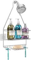 kefanta hanging shower caddy: maximize bathroom storage with stainless steel organizer shelf for shampoo and soap holder over shower head logo