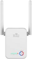 enhance your wifi coverage with the powerful 2021 release wifi extender signal booster - covering up to 2640sq.ft, n300, with ethernet port, access point and alexa compatibility logo