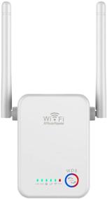 img 4 attached to Enhance Your WiFi Coverage with the Powerful 2021 Release WiFi Extender Signal Booster - Covering up to 2640sq.ft, N300, with Ethernet Port, Access Point and Alexa Compatibility