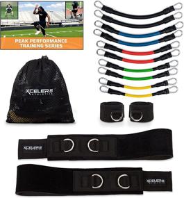 img 4 attached to 🏃 XCELER8 Bands Speed and Agility Training Resistance Bands for Enhanced Sports Performance, Inclusive of Ankle Straps, Training Videos, Fast Sprinting, Explosive, Agile, Strength, Endurance