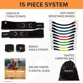 img 3 attached to 🏃 XCELER8 Bands Speed and Agility Training Resistance Bands for Enhanced Sports Performance, Inclusive of Ankle Straps, Training Videos, Fast Sprinting, Explosive, Agile, Strength, Endurance