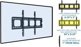 img 2 attached to Mount-It! Low-Profile Large TV Mount: Ultra-Slim Flush Wall Mount for 42-70 in. Screen TVs, VESA 800x400 Compatibility, 220 lbs Capacity