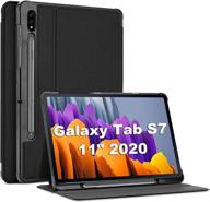 📱 procase galaxy tab s7 11 case 2020 with s pen holder - slim protective folio cover (black) logo