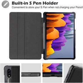 img 2 attached to 📱 ProCase Galaxy Tab S7 11 Case 2020 with S Pen Holder - Slim Protective Folio Cover (Black)