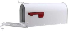 img 2 attached to 📬 Enhance Your Curb Appeal with the Gibraltar Mailboxes ADM11W01 Admiral Mailbox in Textured White - Medium Size
