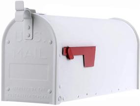 img 4 attached to 📬 Enhance Your Curb Appeal with the Gibraltar Mailboxes ADM11W01 Admiral Mailbox in Textured White - Medium Size