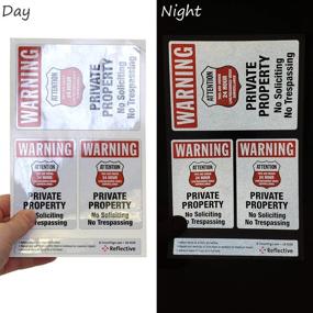 img 3 attached to Private Property No Soliciting Sticker Occupational Health & Safety Products