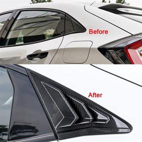 img 2 attached to Carbon Louvers Exterior Compatible Hatchback