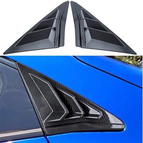 img 4 attached to Carbon Louvers Exterior Compatible Hatchback