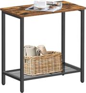 🪑 beewoot narrow end table nightstand small side table small spaces bedside table storage 23.6 x 11.8 x 23.6 inch industrial living room tables rustic brown tb01bb008 логотип