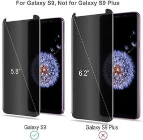 img 1 attached to 📱 Премиум-комплект приватных закаленных стекол для экрана Samsung Galaxy S9 - 3D изогнутые, дружелюбные к чехлам, 9H твердость, антицарапинный, без пузырей [Не для S9 Plus]