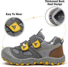 img 2 attached to Pamray Collision Climbing Trekking Athletic Boys' Shoes for Outdoor Activities