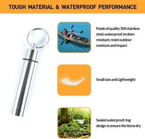 img 3 attached to Titanium Keychain Toothpick: Portable and Practical Dental Cleaning Companion