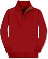 🧥 premium quality gioberti cotton knitted boys' pullover sweater: ideal for cold weather logo