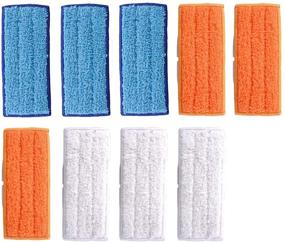 img 4 attached to Adouiry Reusable Washable Mopping Pads for IRobot Braava Jet 240/241 - Wet/Dry Sweeping Pads (9 PCS)