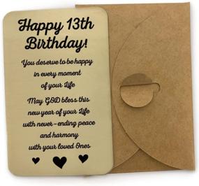 img 1 attached to 🎉 Aluminum 13th Birthday Card for Daughters!