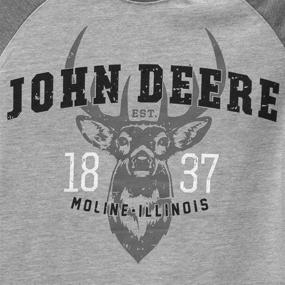 img 2 attached to 👕 Детская одежда серого цвета от John Deere