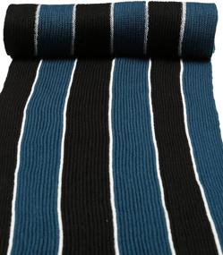 img 1 attached to Sakkas 1591 Rhyland Striped EdgeStripeBlack Women's Accessories in Scarves & Wraps