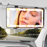💄 зеркало солнцезащитного козырька для автомобилей fovendi: заряжаемое через usb зеркало для макияжа с сенсорным управлением и 3 режимами освещения для автомобилей, офиса, дома, путешествий - идеально для макияжа в движении! логотип