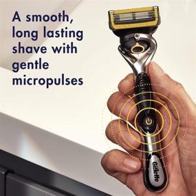img 2 attached to Gillette ProGlide Shield Power 🪒 Men's Razor Handle with 1 Blade Refill