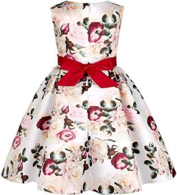 img 3 attached to 👗 Charming Wedding Dresses with Festive Printed Designs for Girls' Clothing