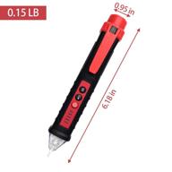 🔌 adjustable sensitivity voltage tester - tiancai non contact electroscope with led flashlight, buzzer, display screen & pocket clip | high-precision smart tool for 12v-1000v testing logo