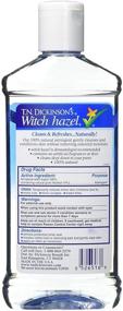 img 1 attached to 🌿 T.N. Dickinson's Witch Hazel 16 oz. Natural Astringent with Cotton Rounds - 100% Pure & Organic