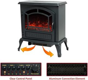 img 2 attached to Jarka Co Electric Fireplace Freestanding Heating, Cooling & Air Quality