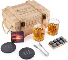 img 4 attached to 🎁 Premium Whiskey Stones Set: Perfect Gift for Men on Special Occasions - Birthday, Wedding, Anniversary, Valentine's Day, Father's Day, Housewarming, and more!