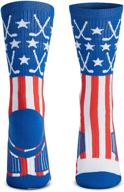 chalktalksports hockey cushioned socks patriotic логотип