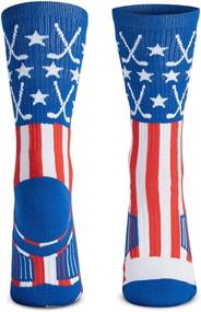 img 4 attached to ChalkTalkSPORTS Hockey Cushioned Socks Patriotic