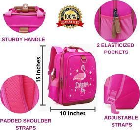 img 2 attached to 🦄 Unicorn Waterproof Backpack: Perfect School Bag for Kindergarten Toddlers and Teens