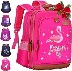 img 4 attached to 🦄 Unicorn Waterproof Backpack: Perfect School Bag for Kindergarten Toddlers and Teens