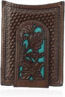 💼 nocona floral inlay magnetic money holder logo