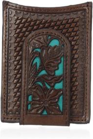 img 2 attached to 💼 Nocona Floral Inlay Magnetic Money Holder