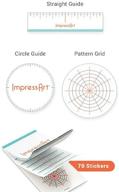 🔨 impressart metal stamping sticker guides: perfect tools for precise metal stamping logo