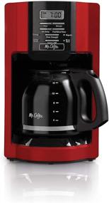 img 1 attached to 🔴 12 Cup Automatic Freshness Drip Coffee Maker in Red - Perfect Addition to a Contemporary Kitchen