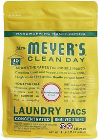 img 3 attached to 🌼 Mrs. Meyer's Clean Day 45-Count Laundry Detergent Pods: Biodegradable Formula, Ready-to-Use Laundry Pacs with Honeysuckle Scent