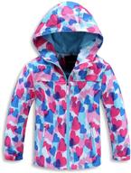 olek lightweight waterproof hooded rain jackets with fleece lining - ideal outdoor windproof coat for boys and girls logo