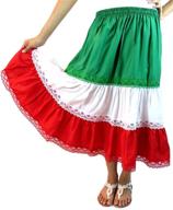 🌈 vibrant mexican skirt collection: leos imports offers 3 colors to transform your wardrobe! logo