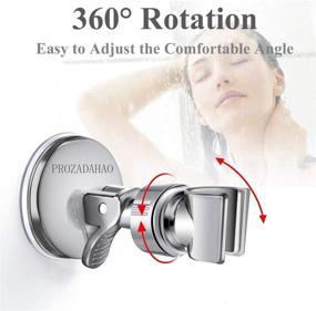 img 1 attached to 🚿 Versatile Shower Head Holder: Adjustable, Removable Handheld & Wall Mounted Suction Bracket (Silver-1)