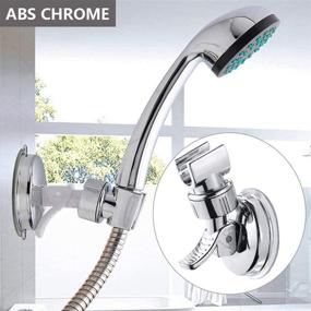 img 3 attached to 🚿 Versatile Shower Head Holder: Adjustable, Removable Handheld & Wall Mounted Suction Bracket (Silver-1)