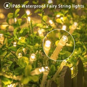 img 4 attached to Koopower 100 LEDs Outdoor Fairy Lights 10m with Timer, Remote Control - Battery Operated String Lights for Christmas Tree, Festive Decor, Birthday Party, Wedding