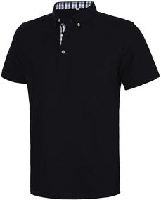 img 3 attached to White Polos Short Sleeve Breathable Men's Clothing in Shirts