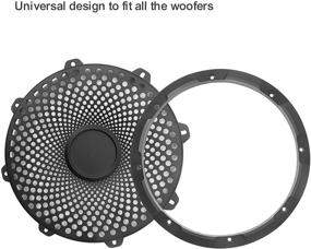 img 3 attached to Усилите свой аудио-опыт с сеточной сабвуферной решеткой Recoil 10 дюймов высокого хода из черной стали (10 дюймов)