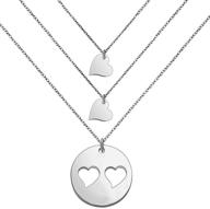 seiraa mother-daughter necklace set - heart jewelry gift for mom and daughter logo