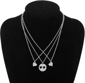 img 1 attached to SEIRAA Mother-Daughter Necklace Set - Heart Jewelry Gift for Mom and Daughter